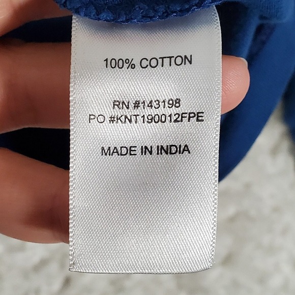 Chubbies Mens Graphic Long Sleeve Shirt Large Blue Skipper Dave Boating Casual - Picture 5 of 10